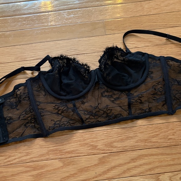 INC International Concepts Black Lace Corset - Picture 5 of 7